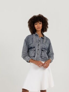 Aleeza Paris Denim Jacket- size XS